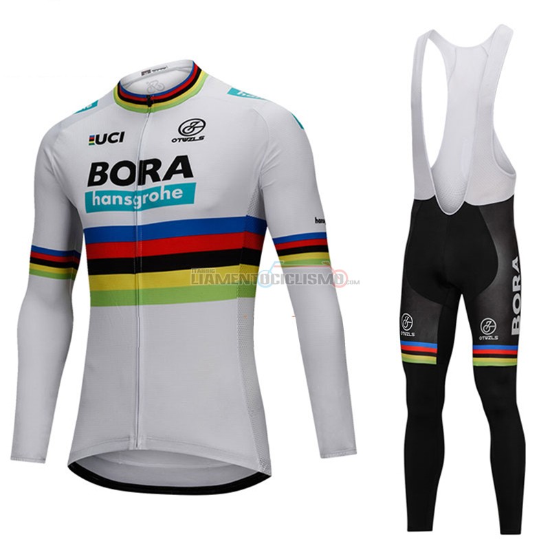 Abbigliamento Ciclismo Uci Mondo Campione Bora ML 2018 Bianco